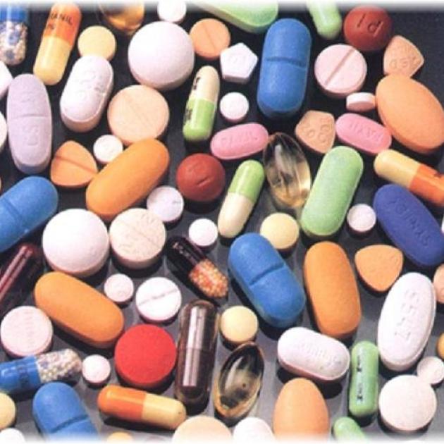 Lots of colorful pills