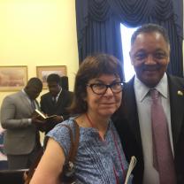 Marta Steele and Jesse Jackson