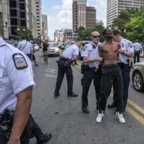 Man being arrested