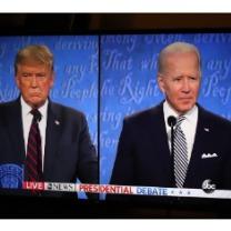 Trump and Biden from the recent TV debate